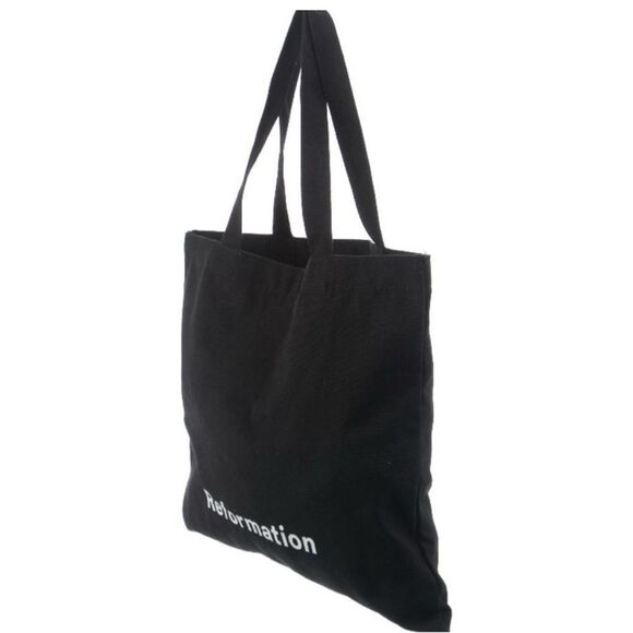 ✨Reformation Small Black Canvas Tote Bag✨ - Picture 6 of 10